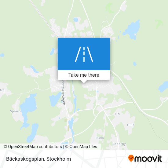 Bäckaskogsplan map