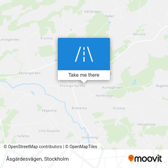 Åsgärdesvägen map