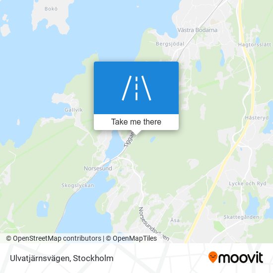 Ulvatjärnsvägen map