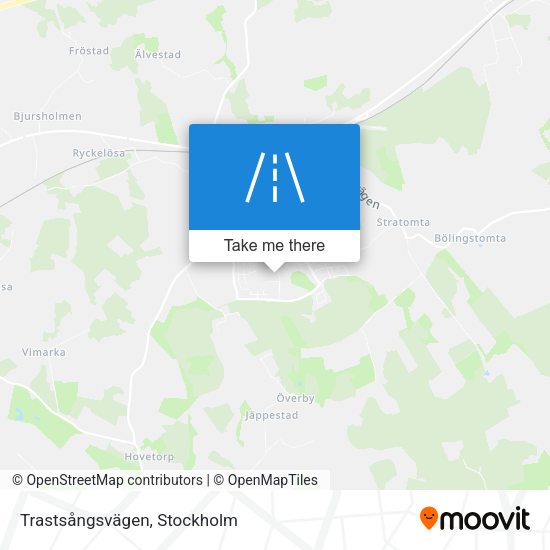 Trastsångsvägen map