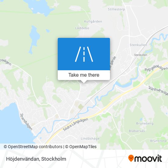 Höjdenvändan map