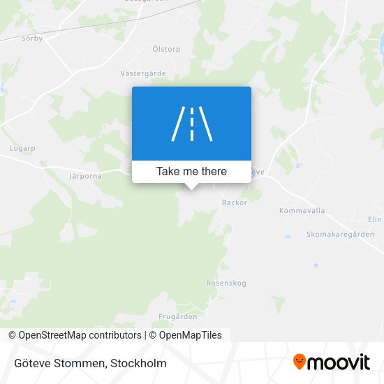 Göteve Stommen map