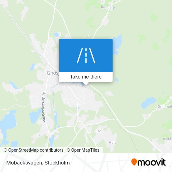 Mobäcksvägen map