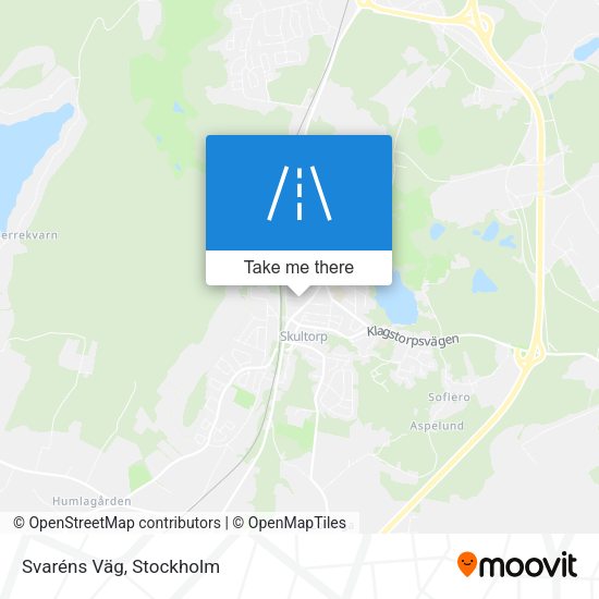 Svaréns Väg map