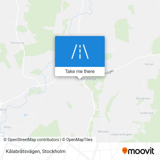 Kålabråtsvägen map