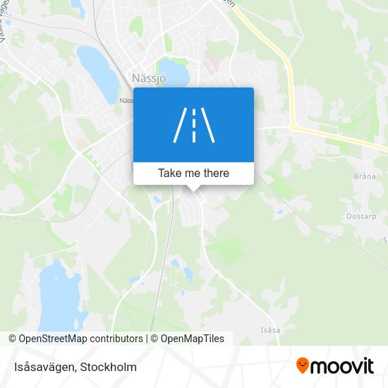 Isåsavägen map
