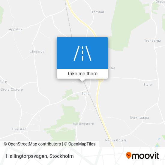 Hallingtorpsvägen map