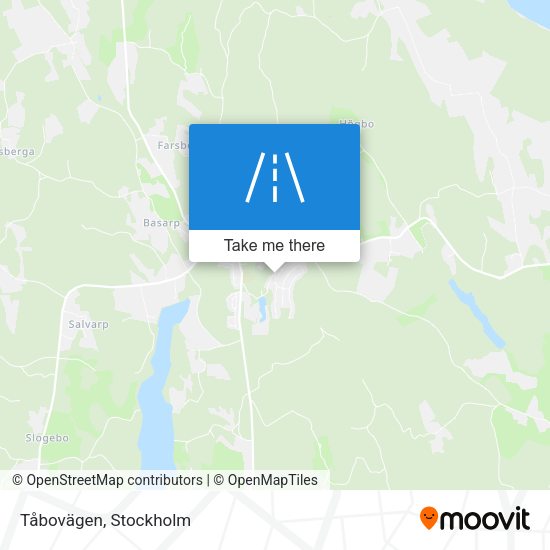 Tåbovägen map