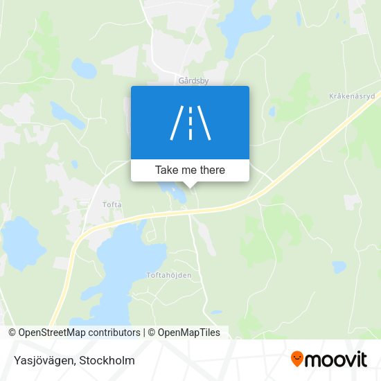 Yasjövägen map