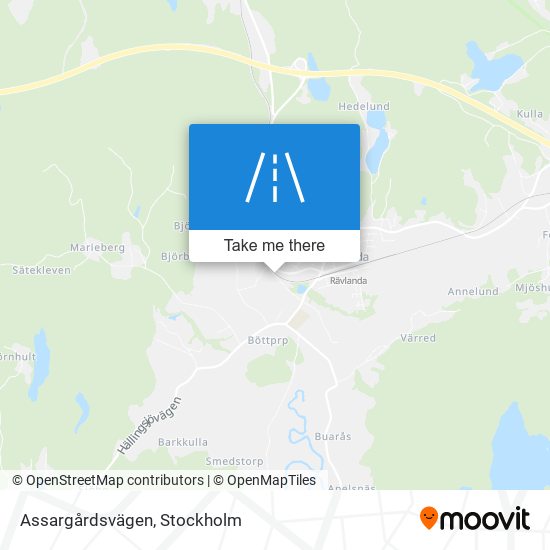 Assargårdsvägen map