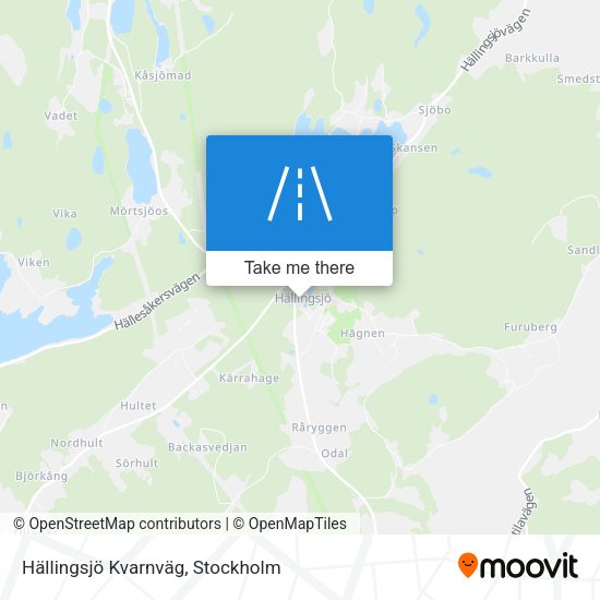 Hällingsjö Kvarnväg map