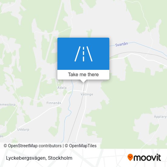 Lyckebergsvägen map