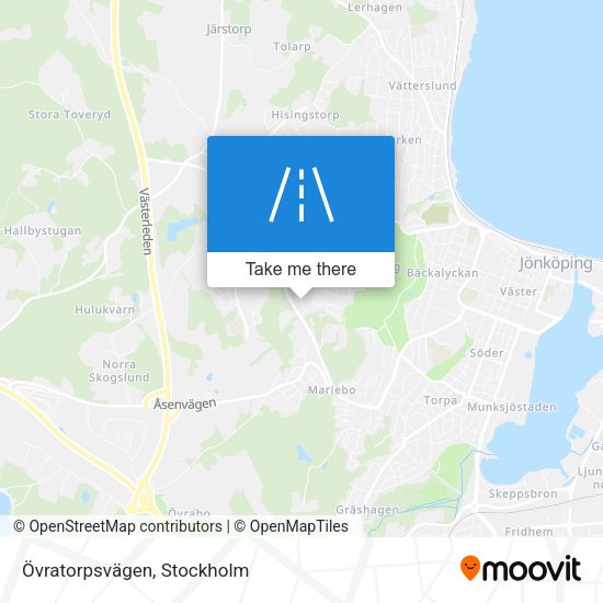 Övratorpsvägen map