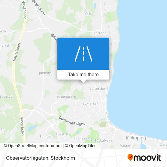 Observatoriegatan map