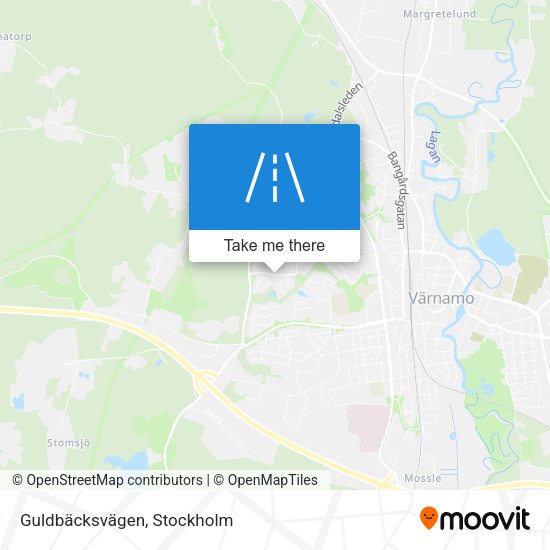 Guldbäcksvägen map