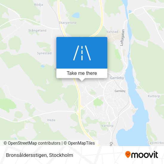 Bronsåldersstigen map