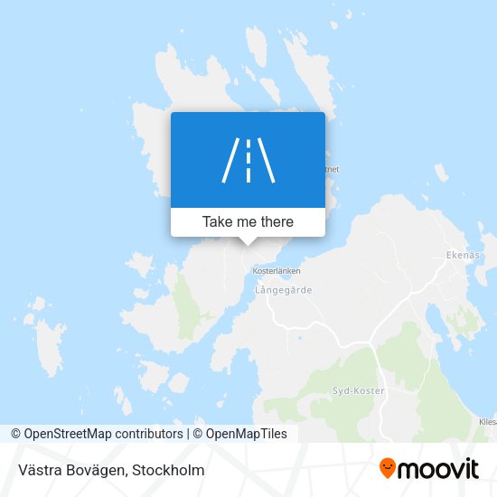 Västra Bovägen map