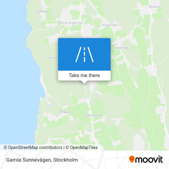 Gamla Sunnevägen map