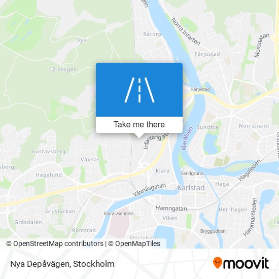 Nya Depåvägen map