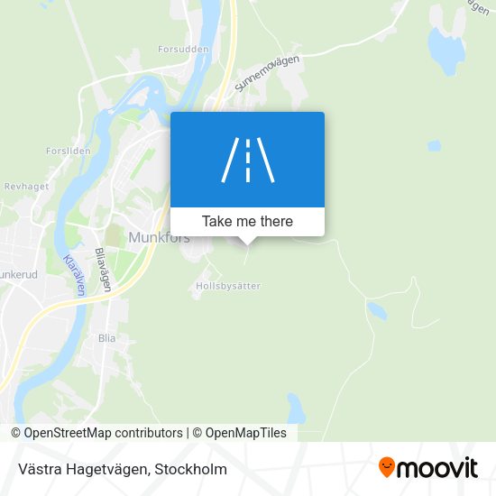 Västra Hagetvägen map