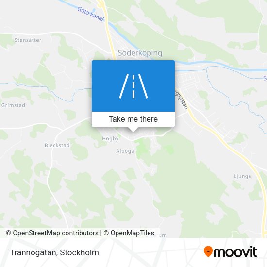 Trännögatan map