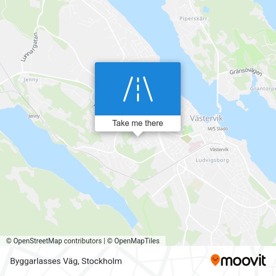 Byggarlasses Väg map