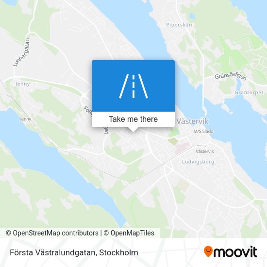 Första Västralundgatan map