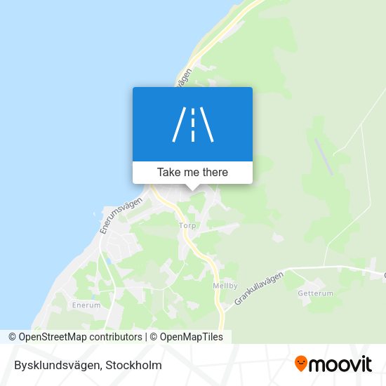 Bysklundsvägen map