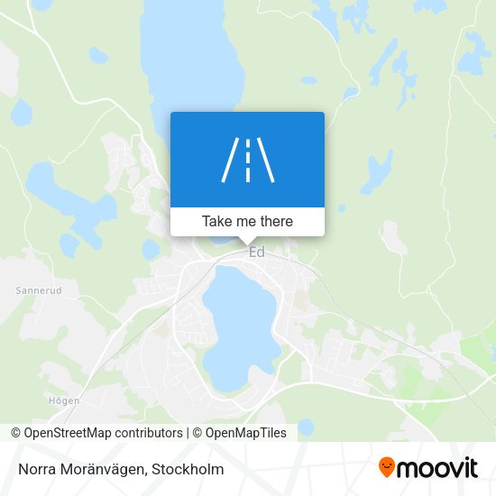 Norra Moränvägen map