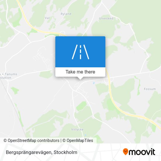 Bergsprängarevägen map