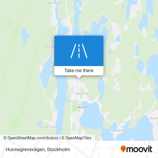 Hunnegrevsvägen map
