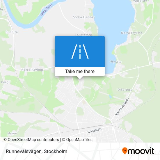 Runnevålsvägen map