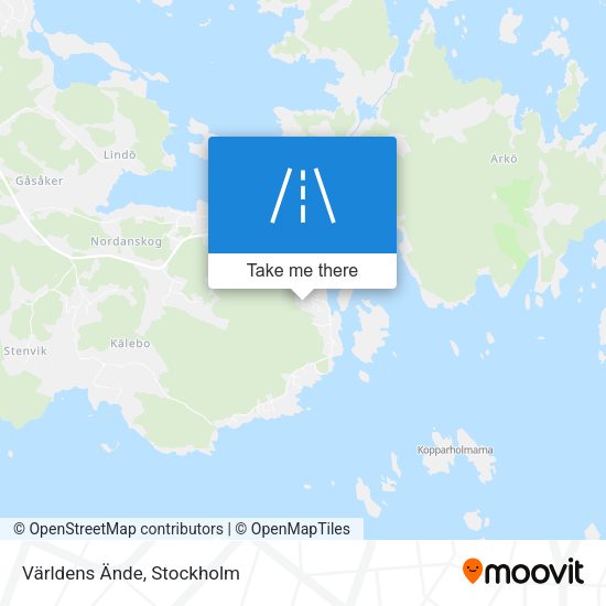 Världens Ände map