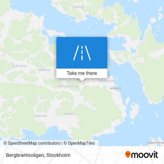 Bergbrantsvägen map