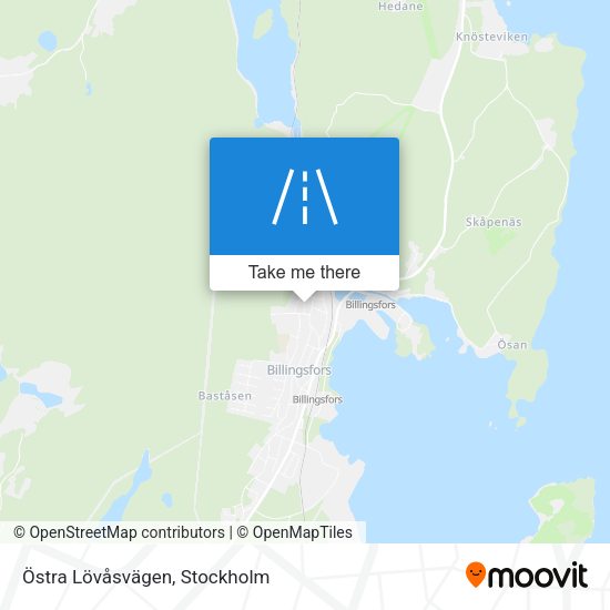 Östra Lövåsvägen map