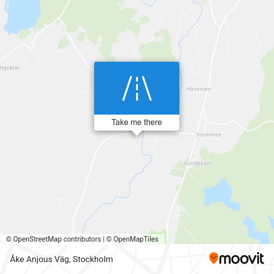 Åke Anjous Väg map