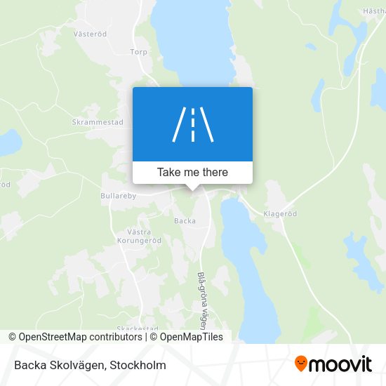 Backa Skolvägen map