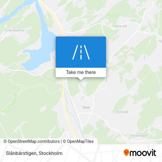 Slånbärstigen map