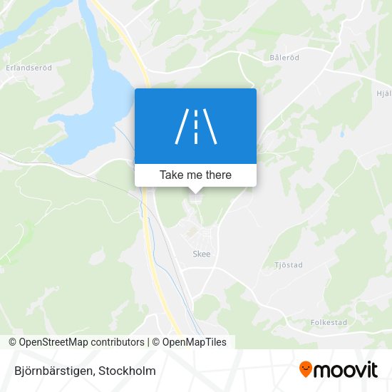 Björnbärstigen map