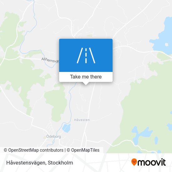 Håvestensvägen map