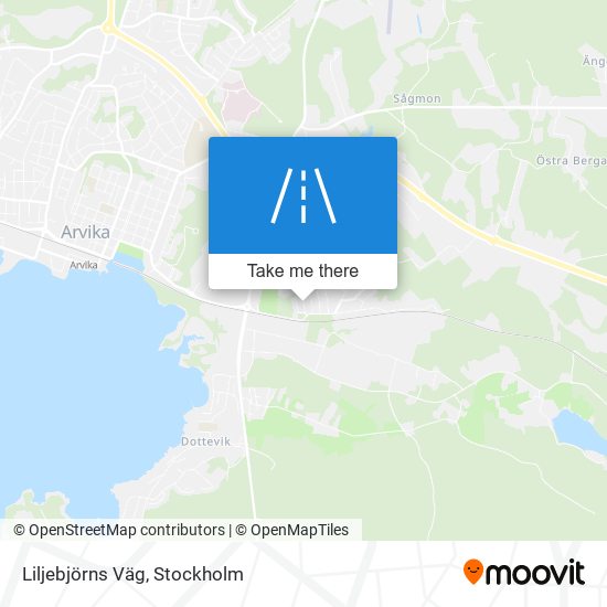 Liljebjörns Väg map