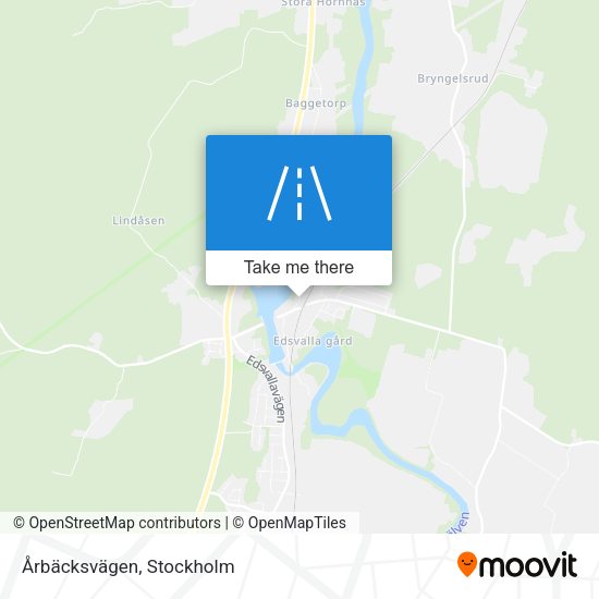 Årbäcksvägen map