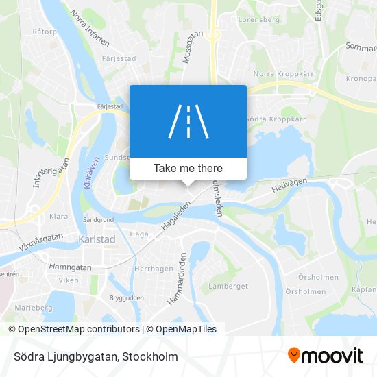 Södra Ljungbygatan map