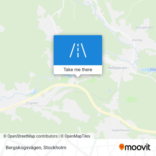 Bergskogsvägen map