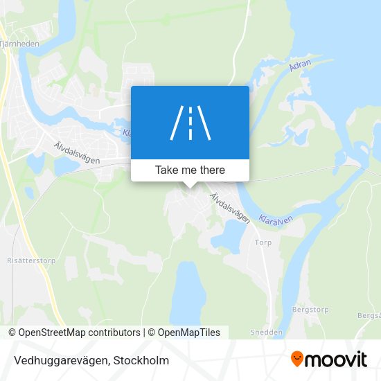 Vedhuggarevägen map