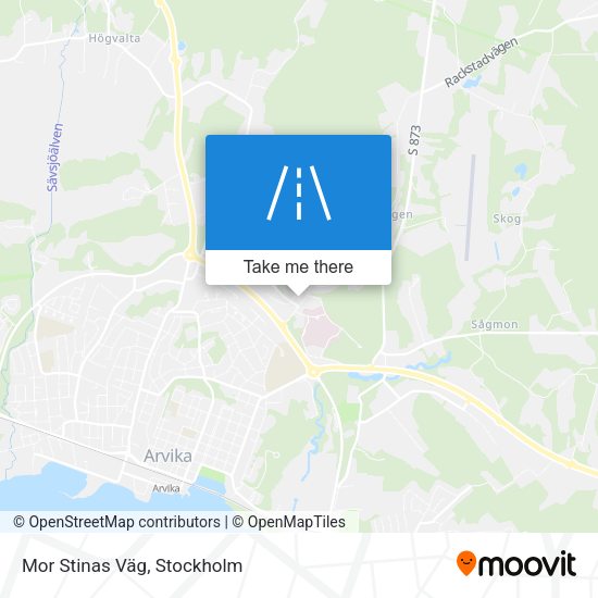 Mor Stinas Väg map