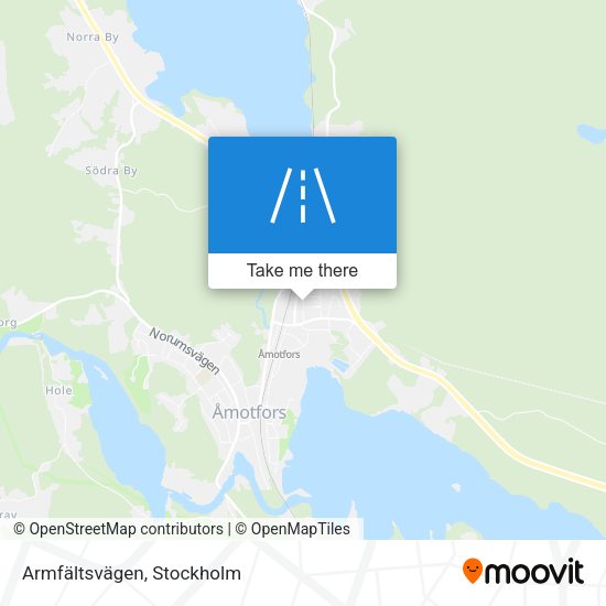 Armfältsvägen map