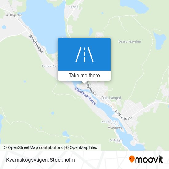 Kvarnskogsvägen map