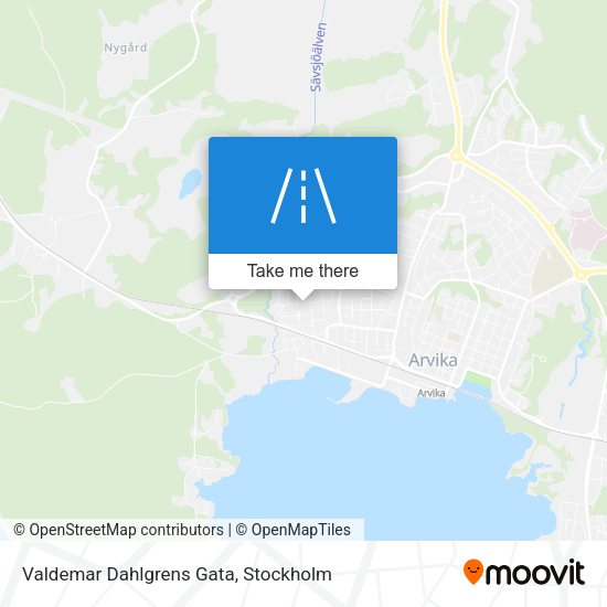 Valdemar Dahlgrens Gata map