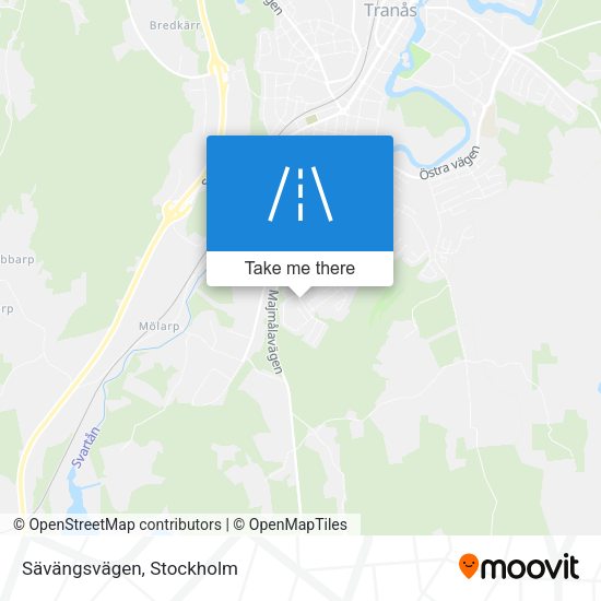 Sävängsvägen map